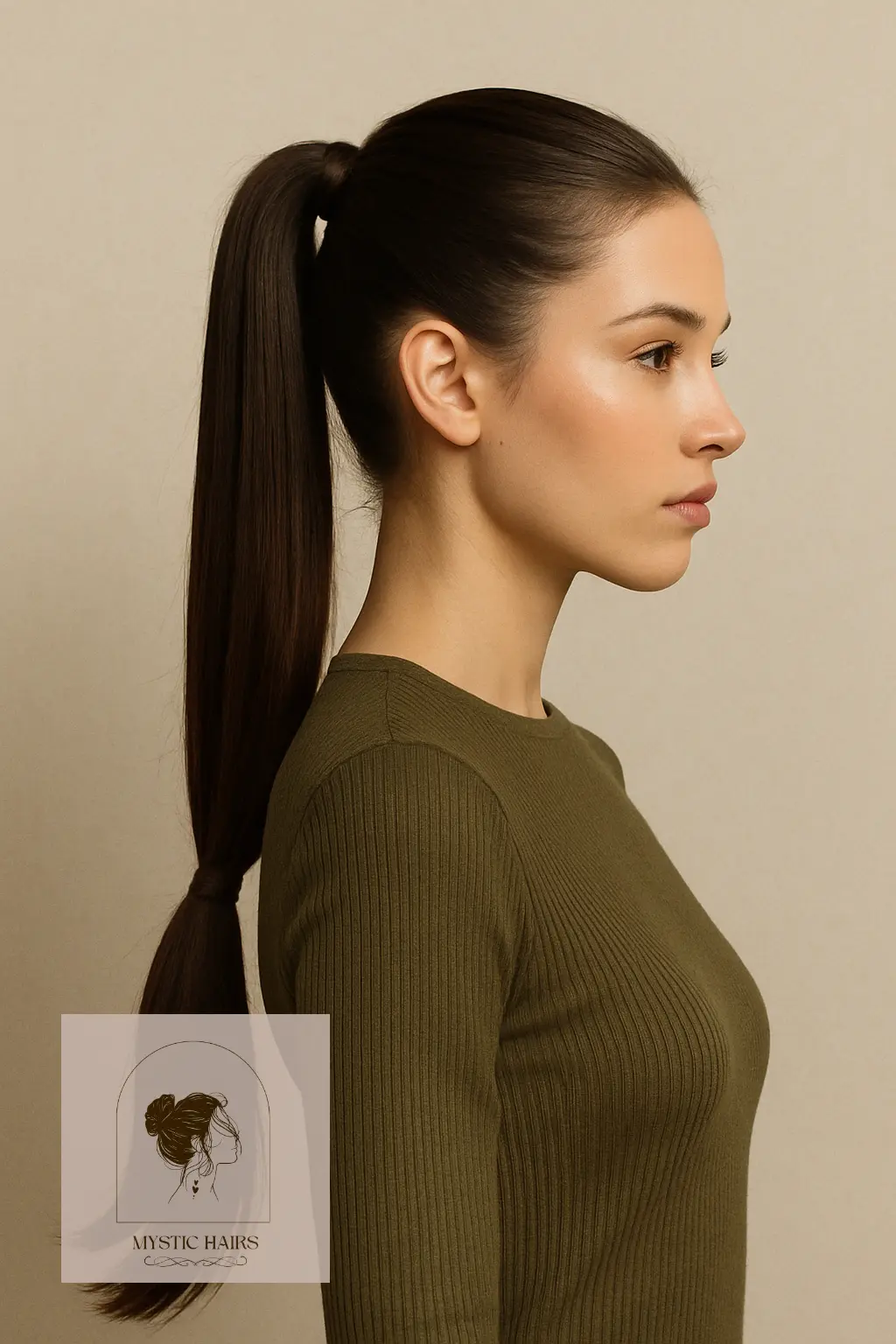 Double Sleek Ponytail for Extra Length