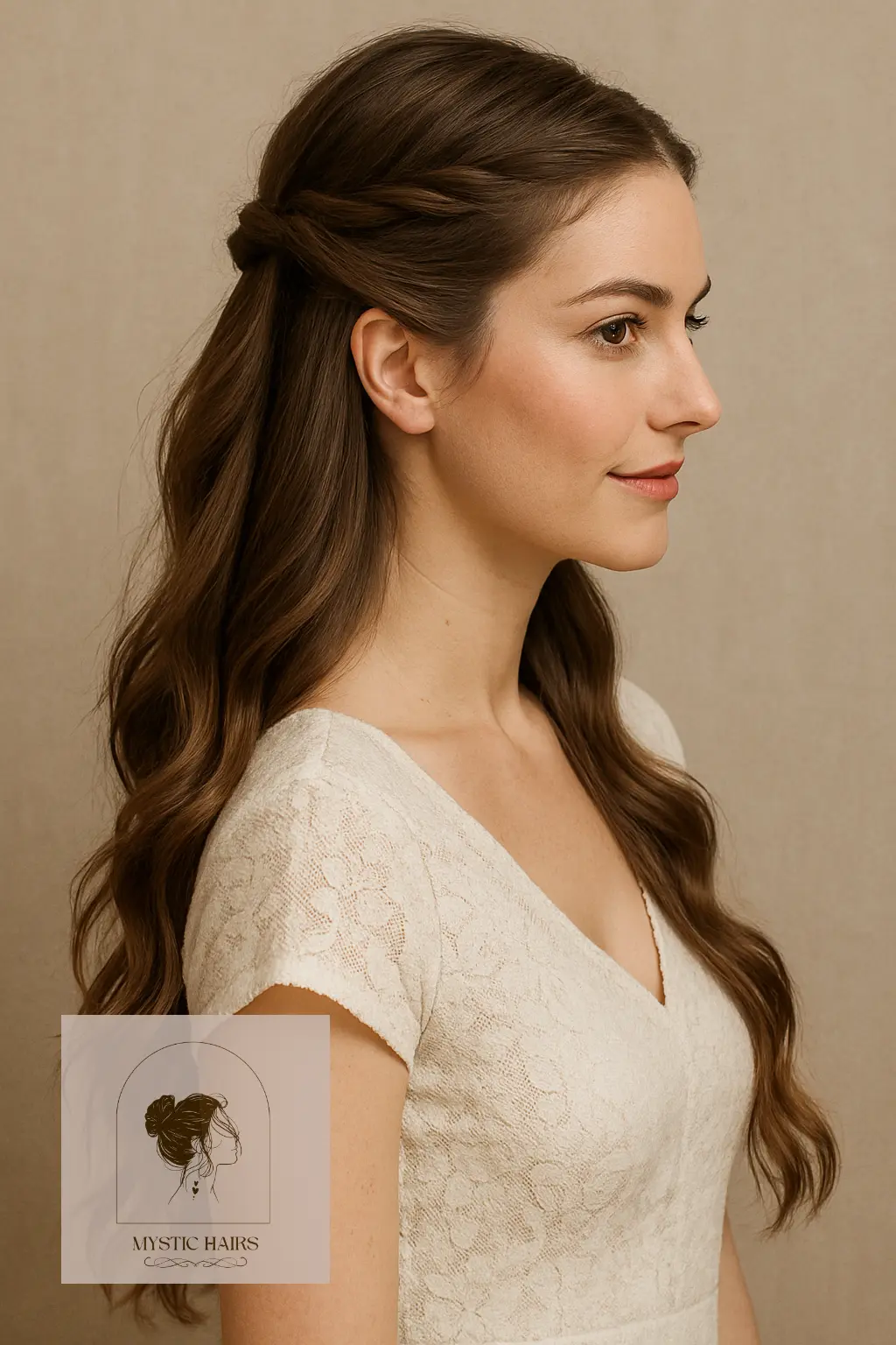 Double Twist Half-Up Style