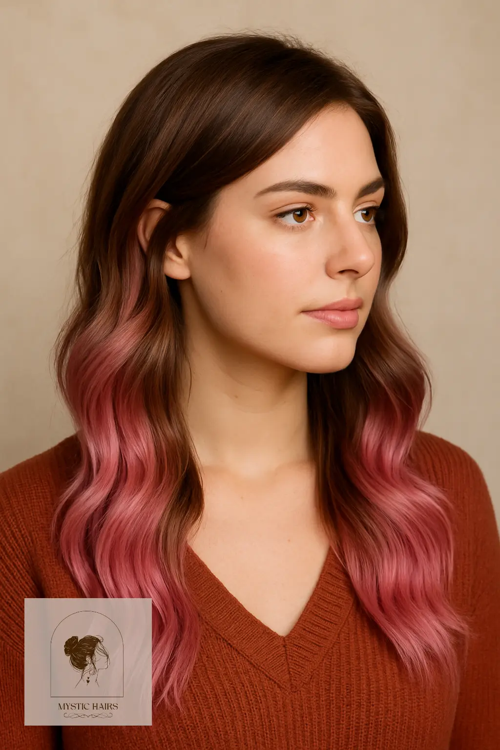 Dusty Pink Ombré Fade