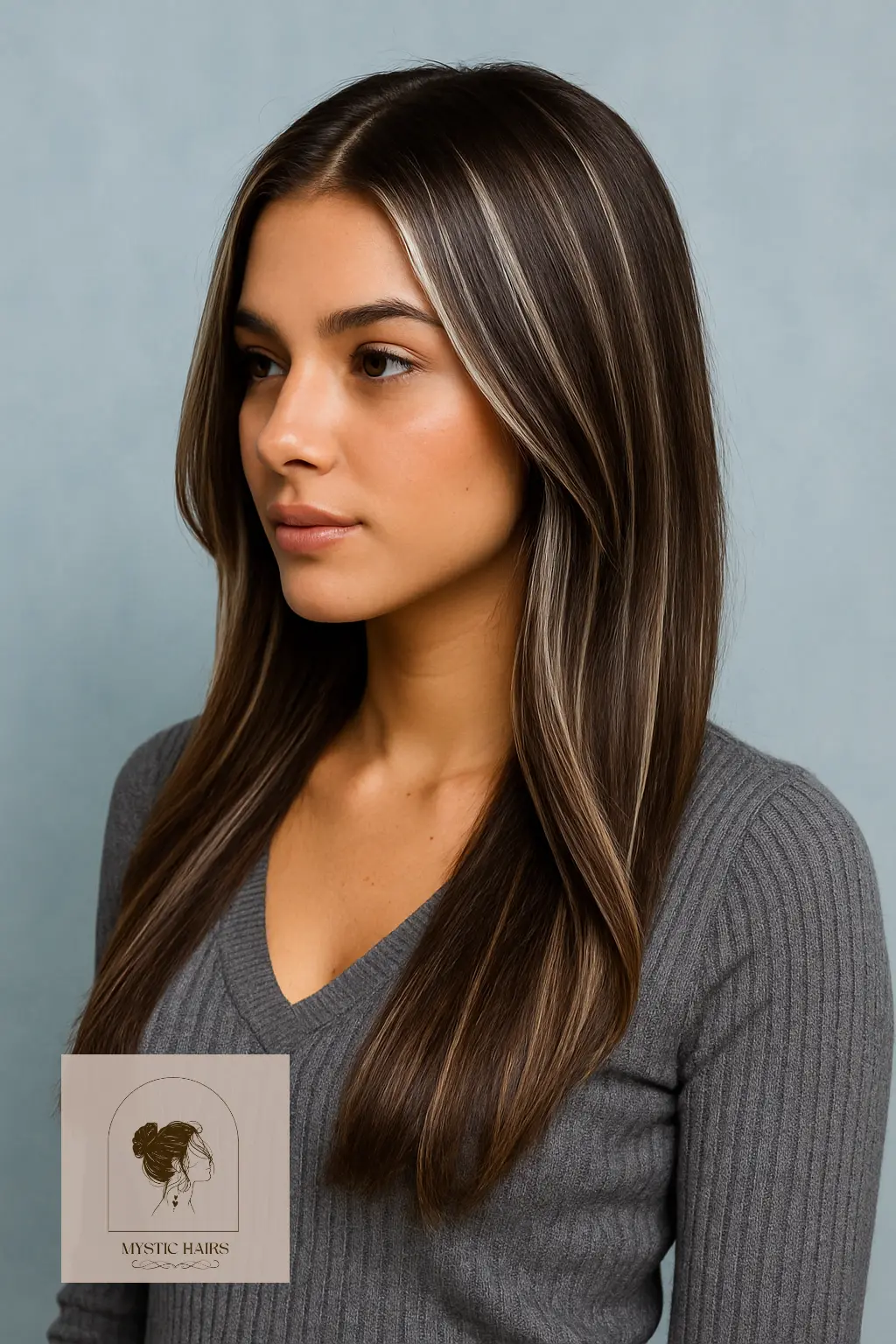 Espresso Brown Melt with Silver Babylights