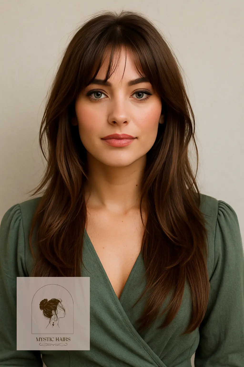 Face-Framing Layers with Wispy Fringe