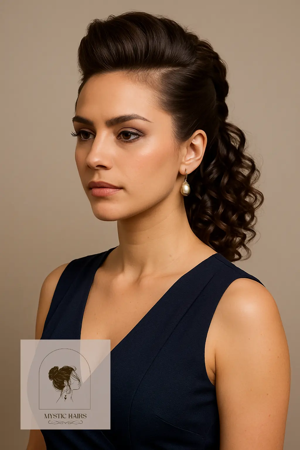 Faux Hawk Twist with Curls
