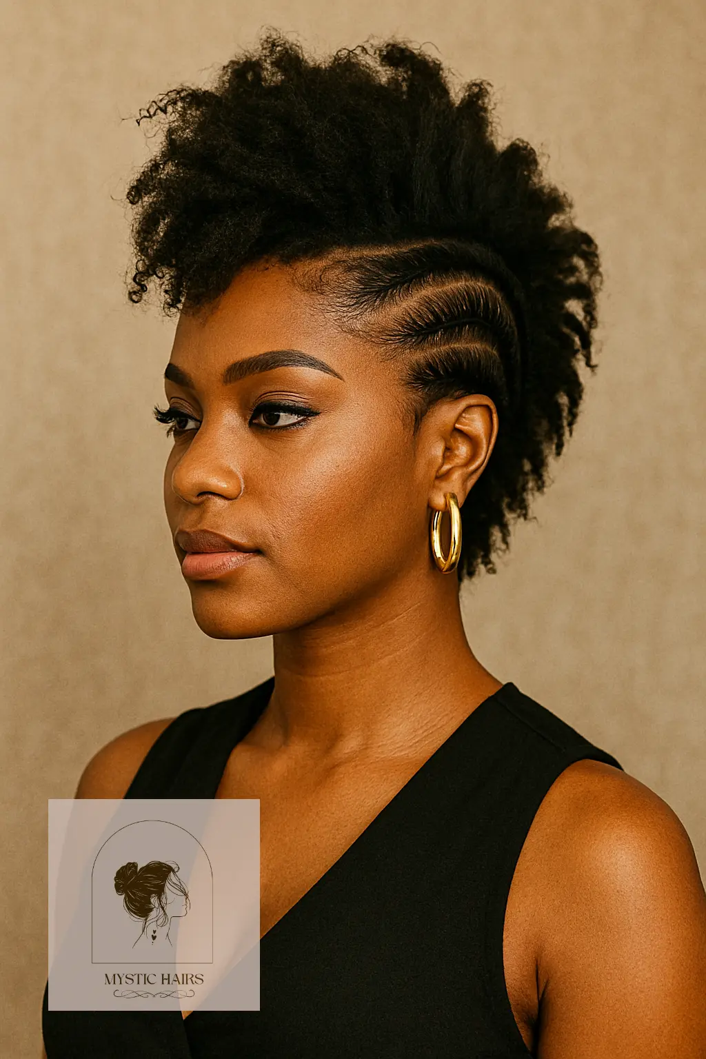 Faux Hawk with Braided Sides