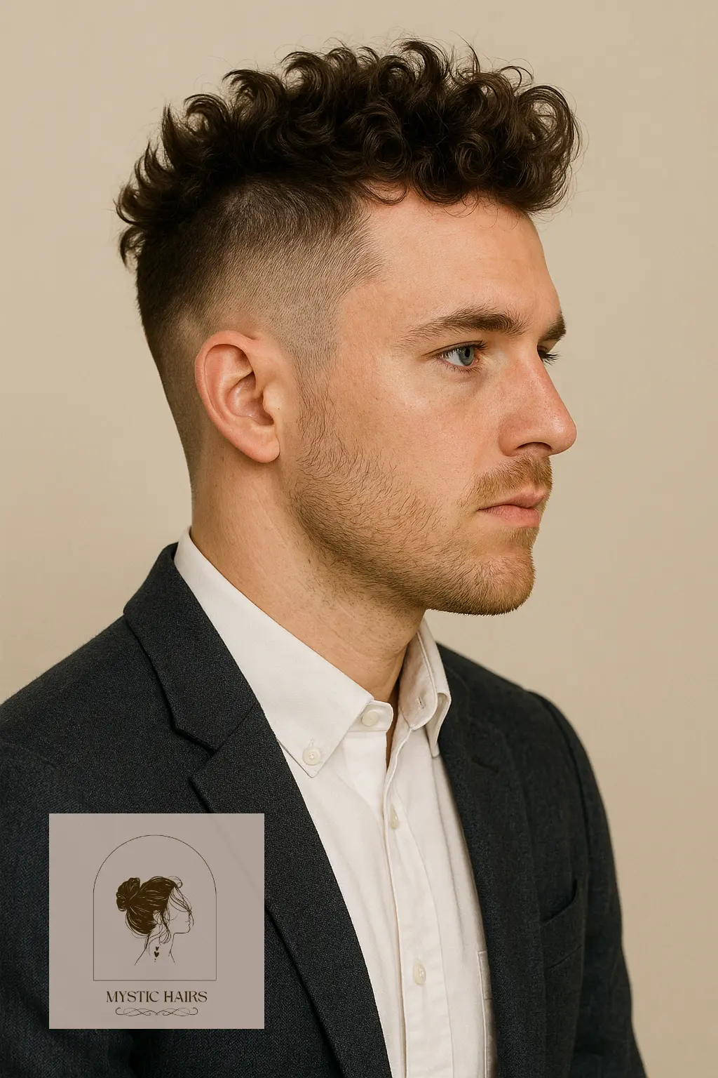 Faux Hawk with Curly Texture
