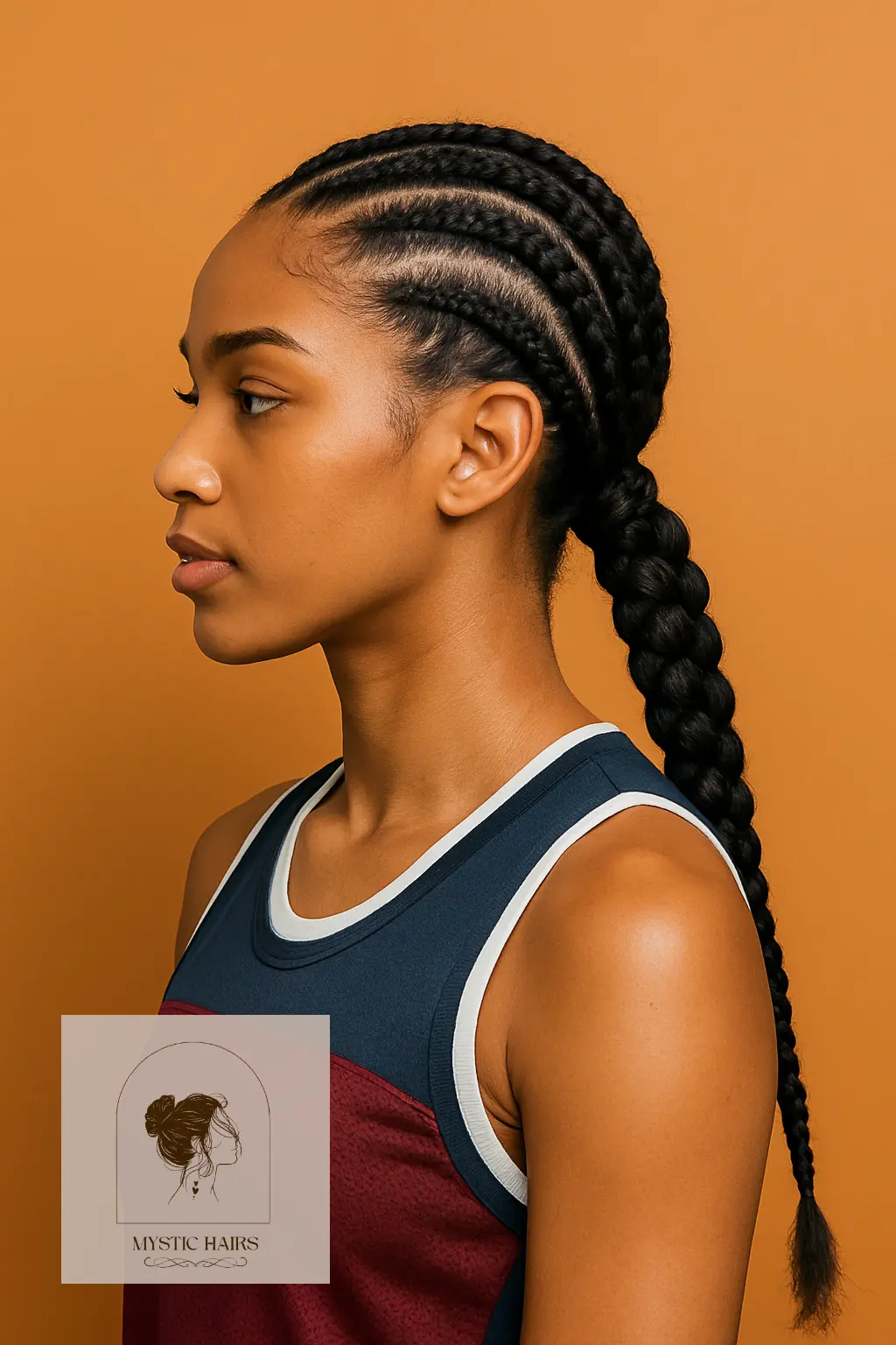 Feed-In Braids into Braided Ponytail