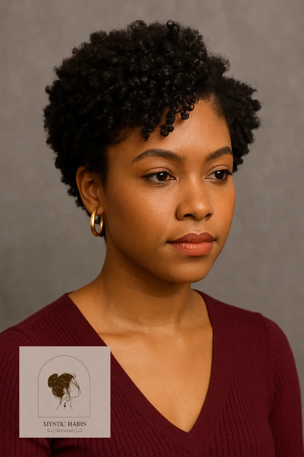 Finger-Coiled Side Part Fro