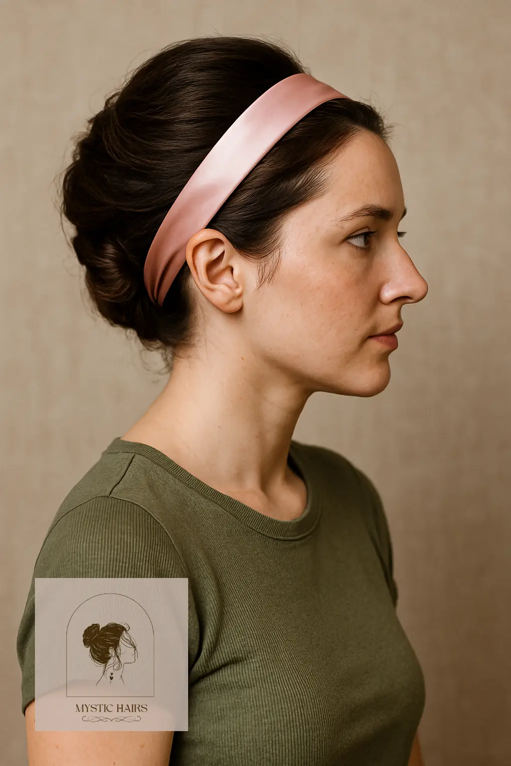 French Twist with Satin Headband