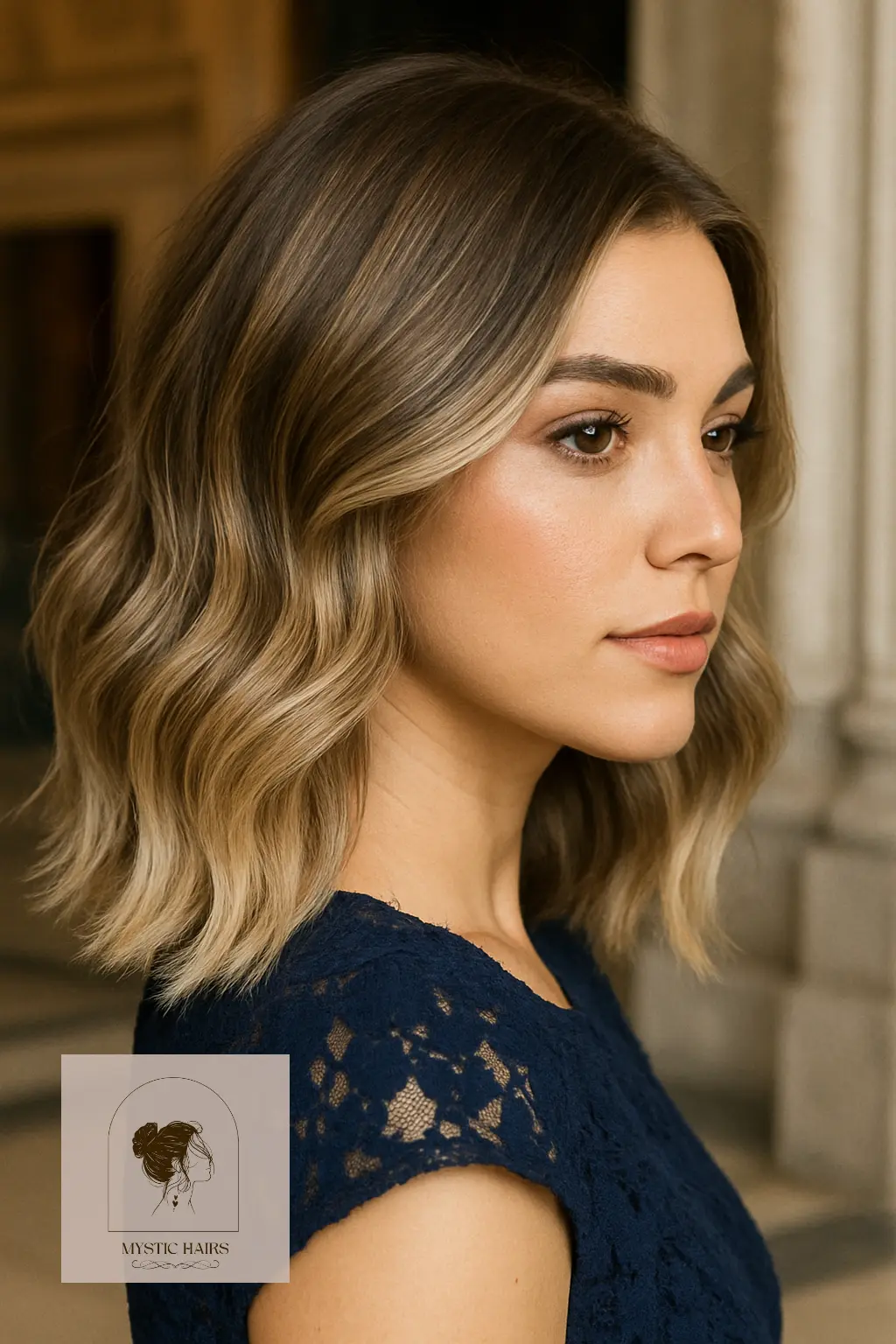Frosted Champagne Balayage Ends