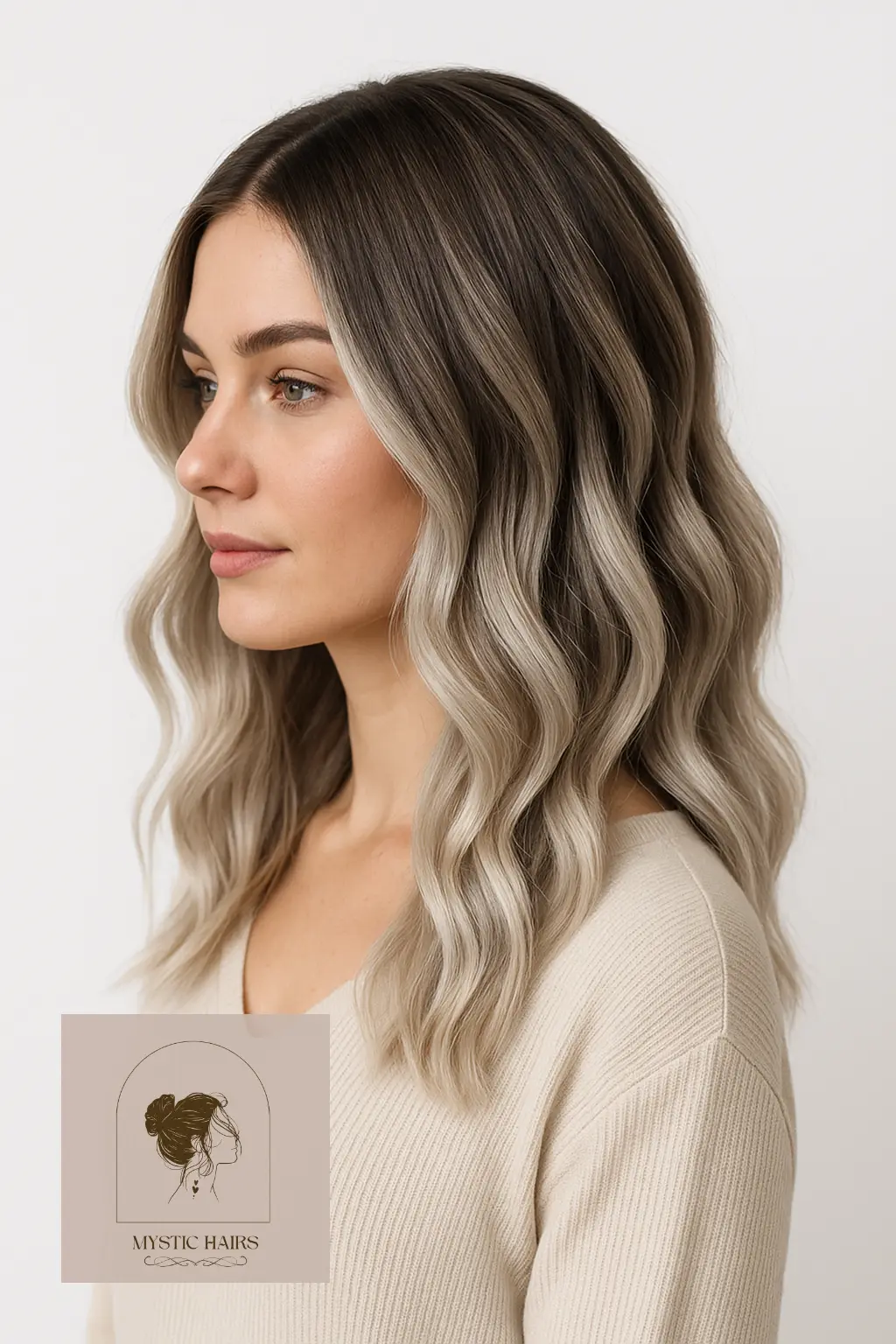 Frosty Balayage with Root Shadow