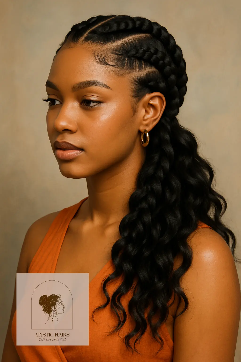 Goddess Braids With Loose Ends