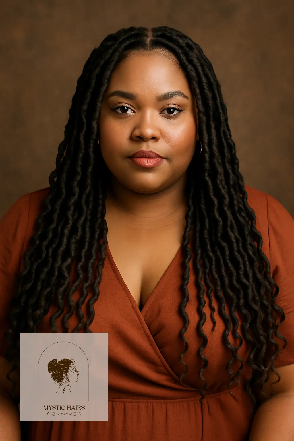 Goddess Locs With Middle Part