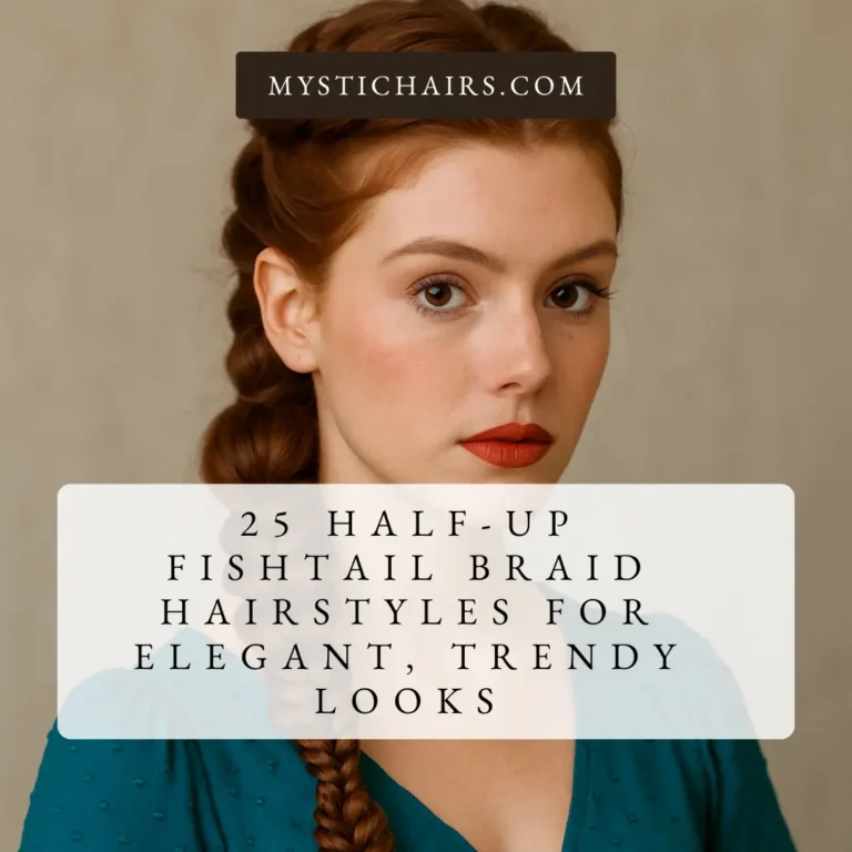 Half-Up Fishtail Braid Hairstyles