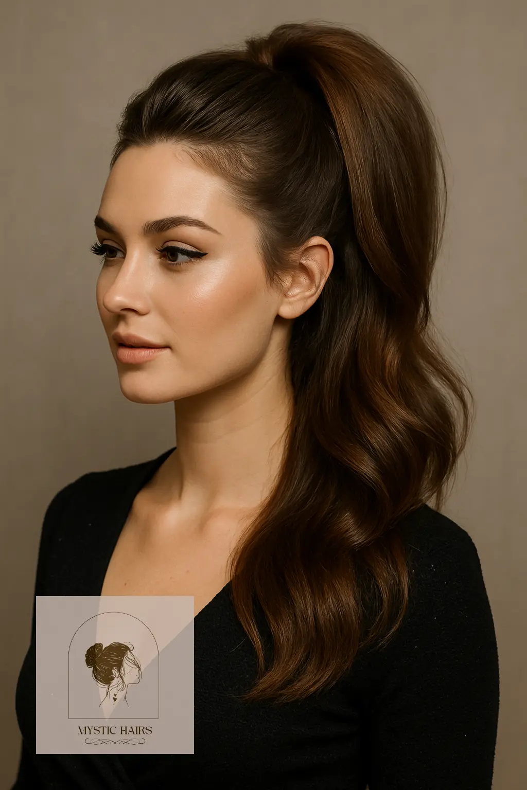 Half-Up Ponytail with Volume