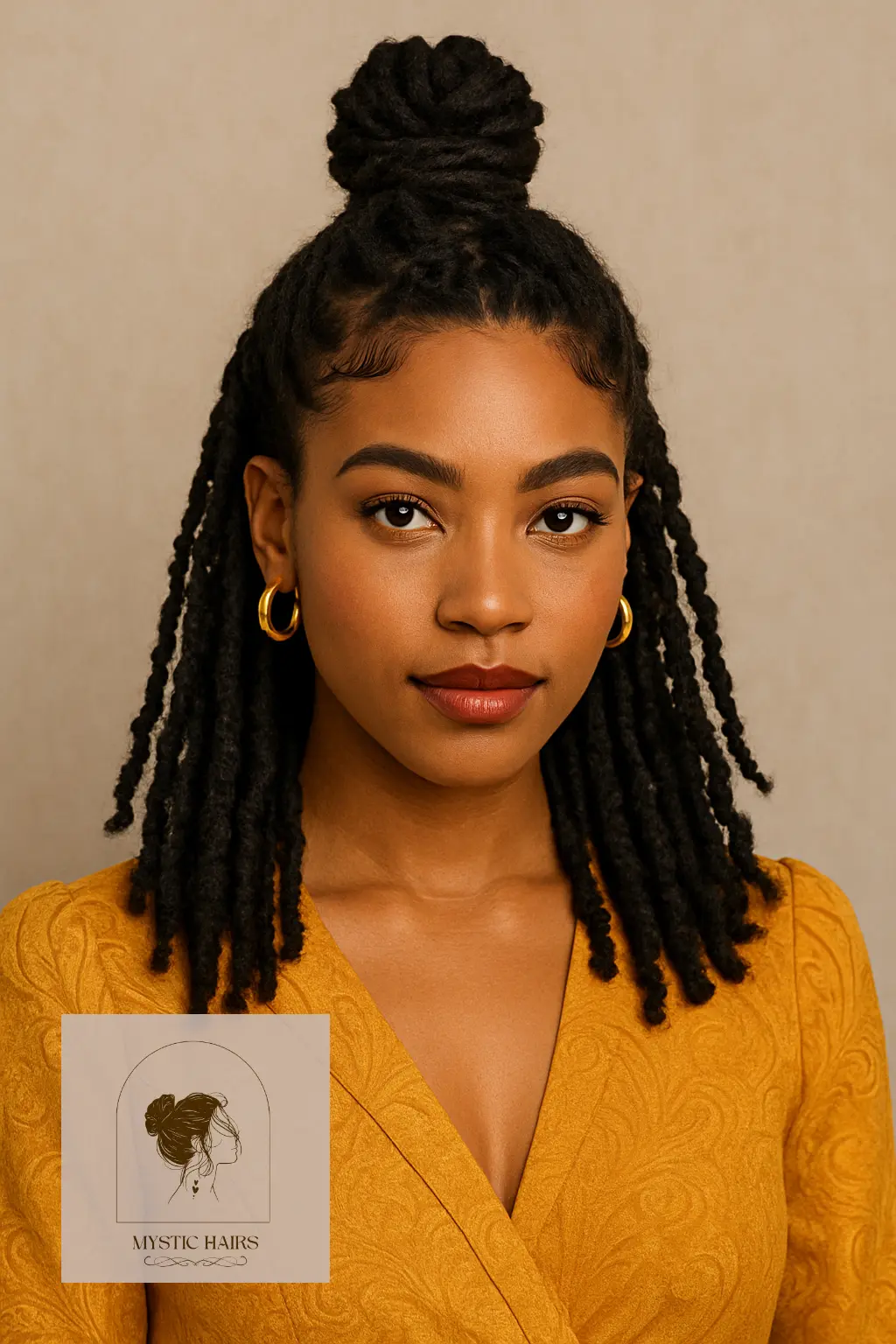 Half-Up Spiral Bun
