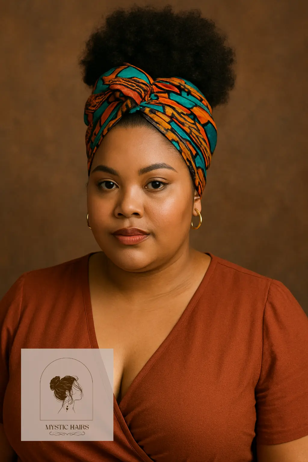 Headwrap Over High Puff