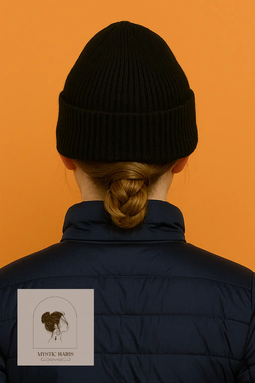 Hidden Low Braided Bun with Beanie