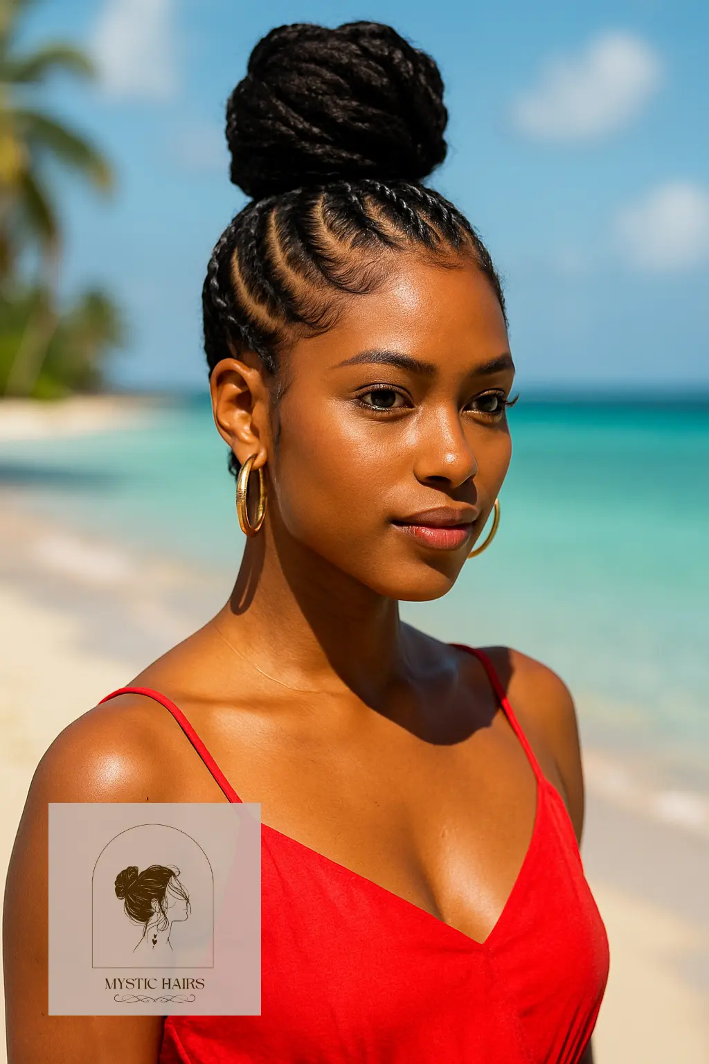 High Bun With Braided Base