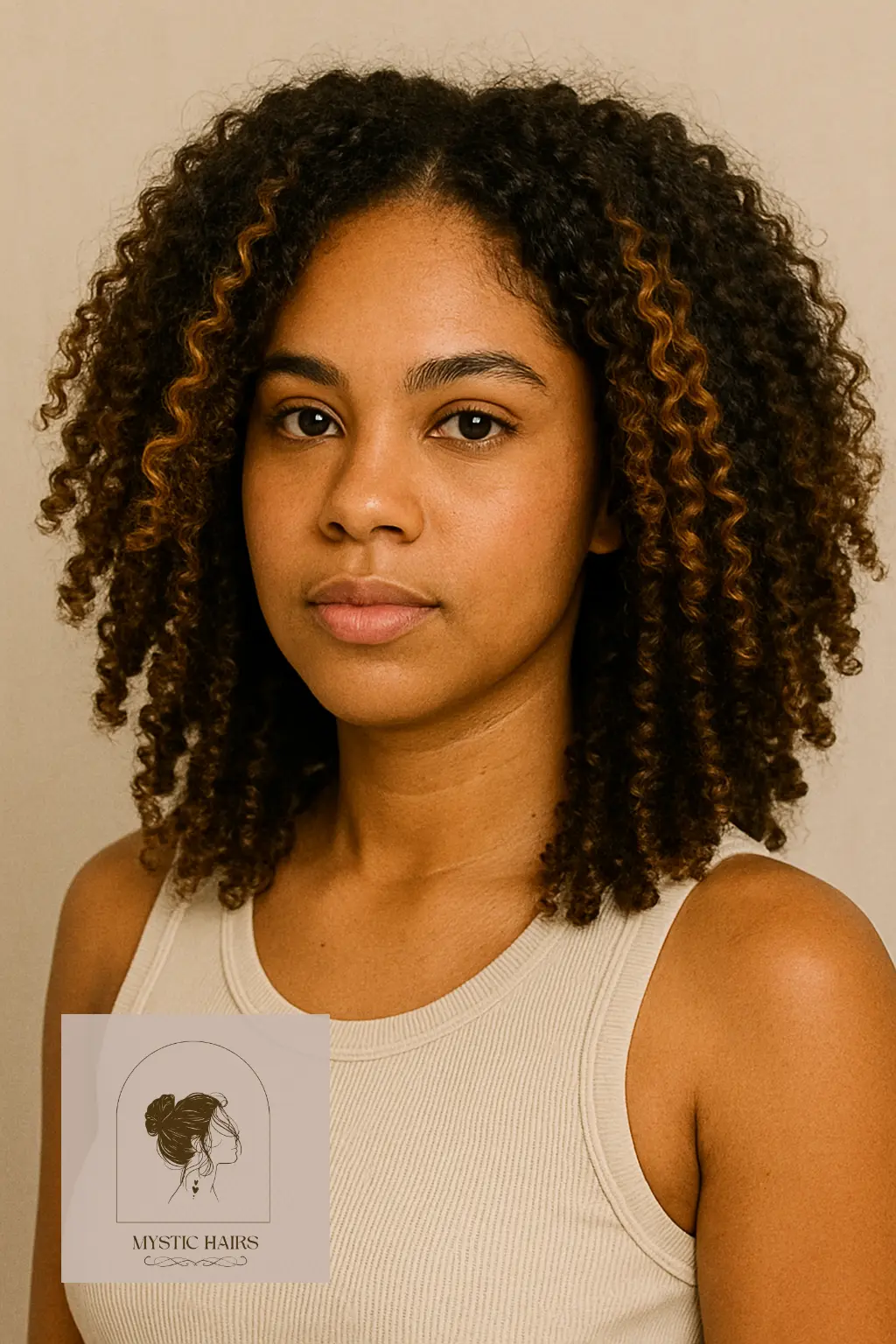 Honey-Touched Curls on Natural Texture