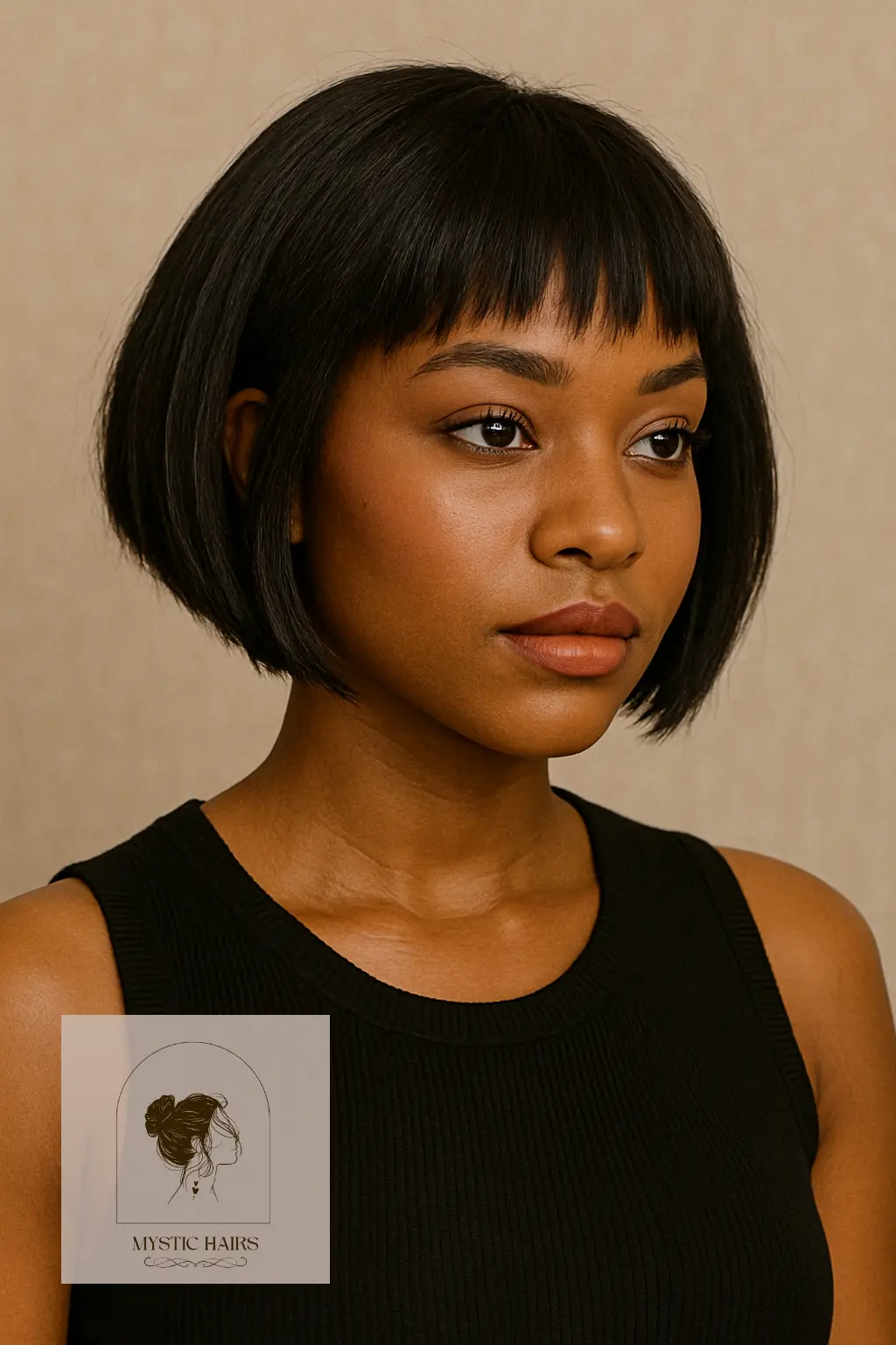 Inverted Bob with Choppy Bangs