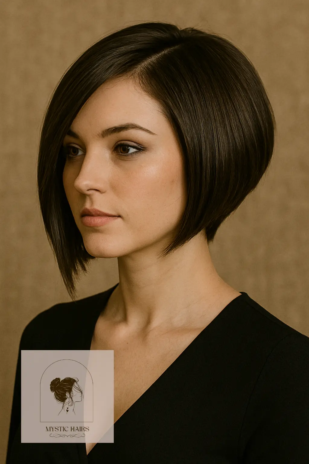 Inverted Bob with Dramatic Angles