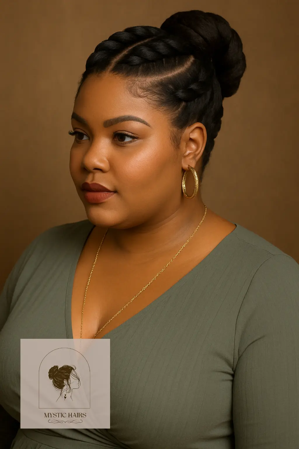  Jumbo Flat Twists Into Bun