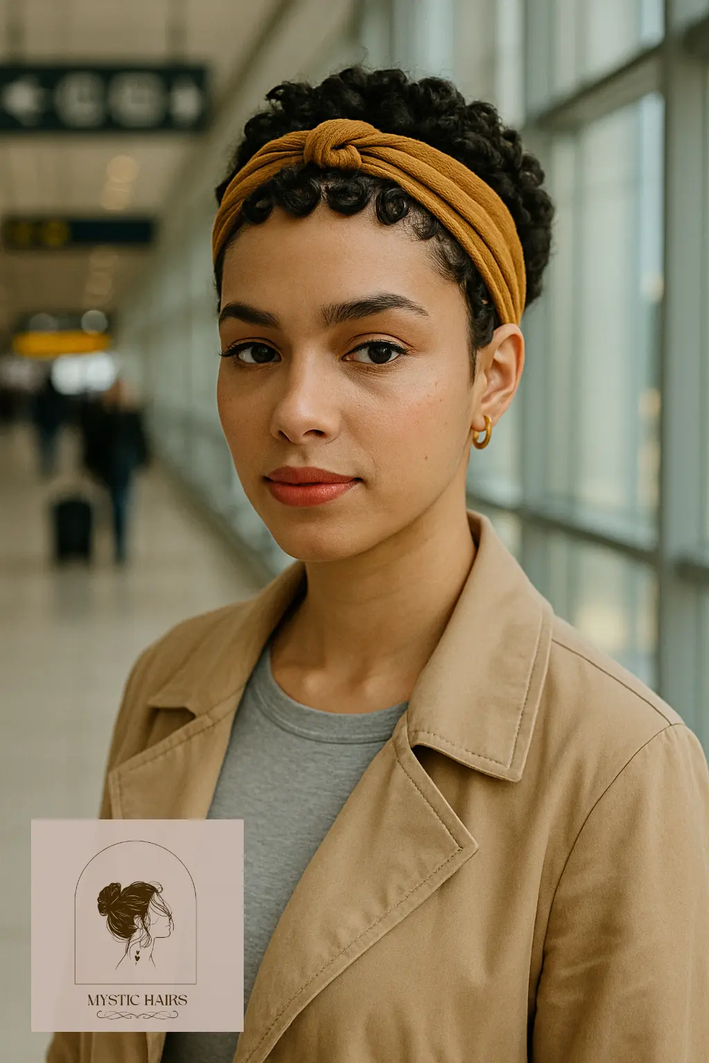Knotted Headband with Finger Coils