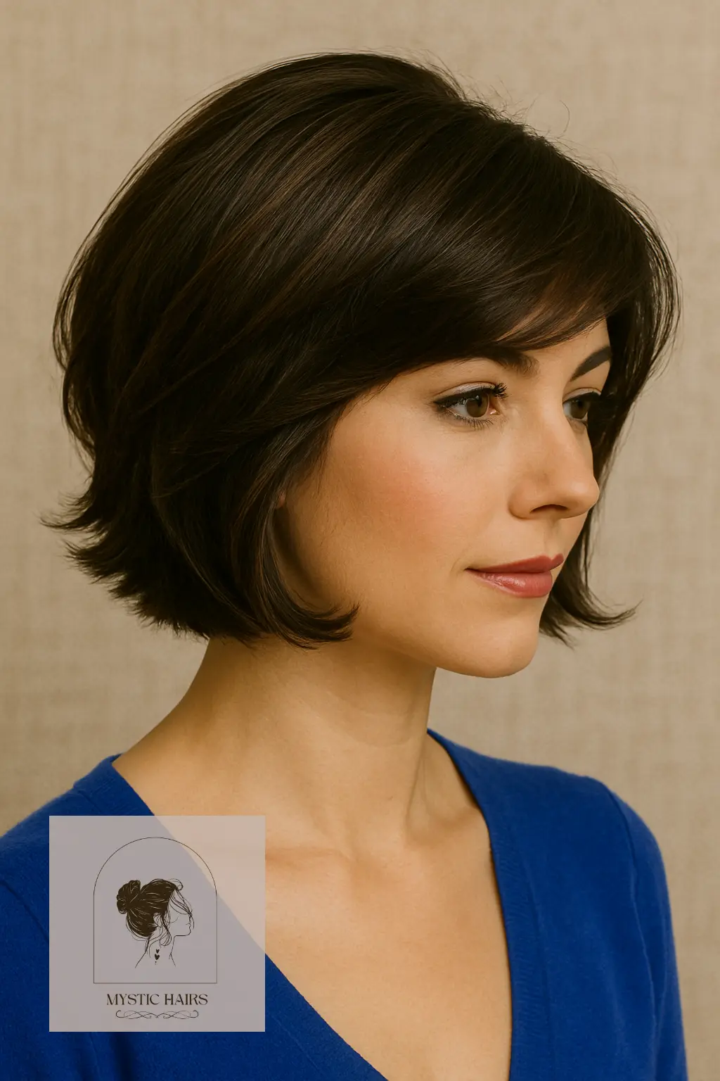 Layered Bob with Side Flip