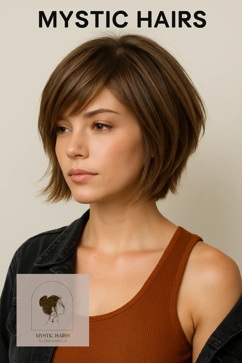 Layered Bob with Textured Ends