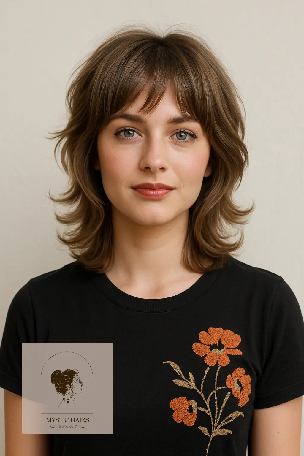 Layered Shag with Curled Ends