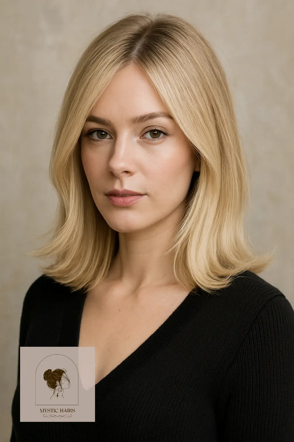 Linen Blonde with Feathered Tips