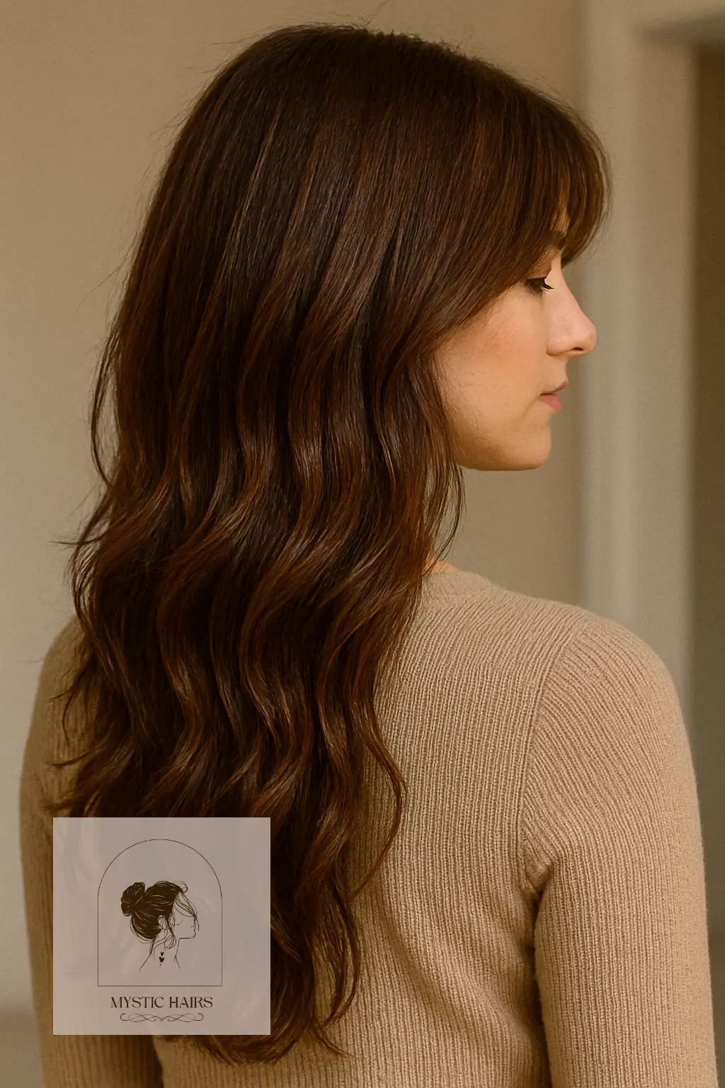 Long Layers with Curtain Bangs