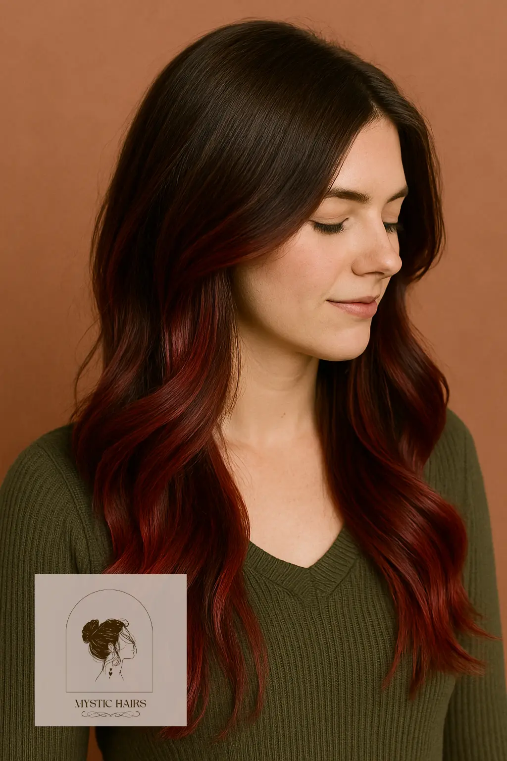 Long Layers with Red Velvet Ribbons