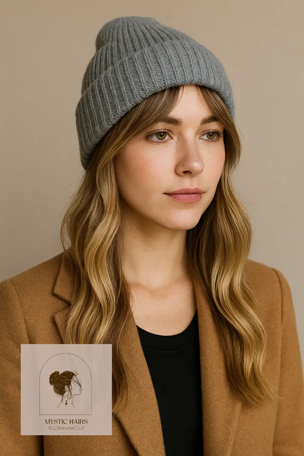 Loose Hair with Curtain Bangs