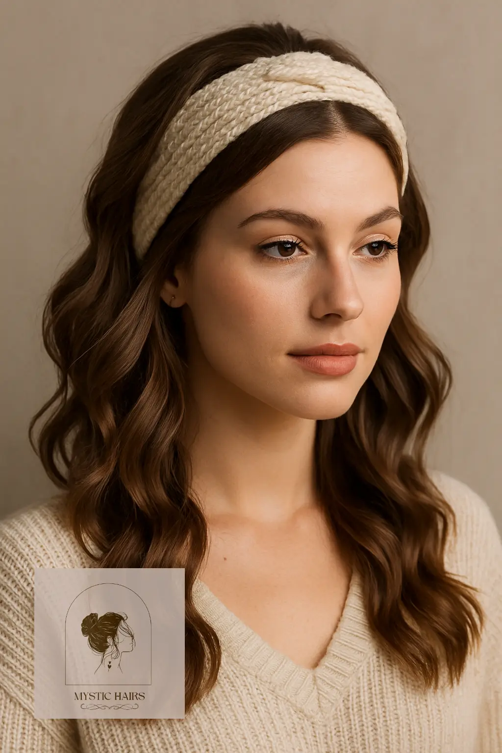 Loose Waves with Knit Headband