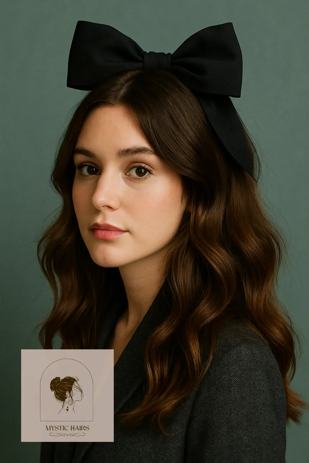 Loose Waves with Oversized Hair Bow