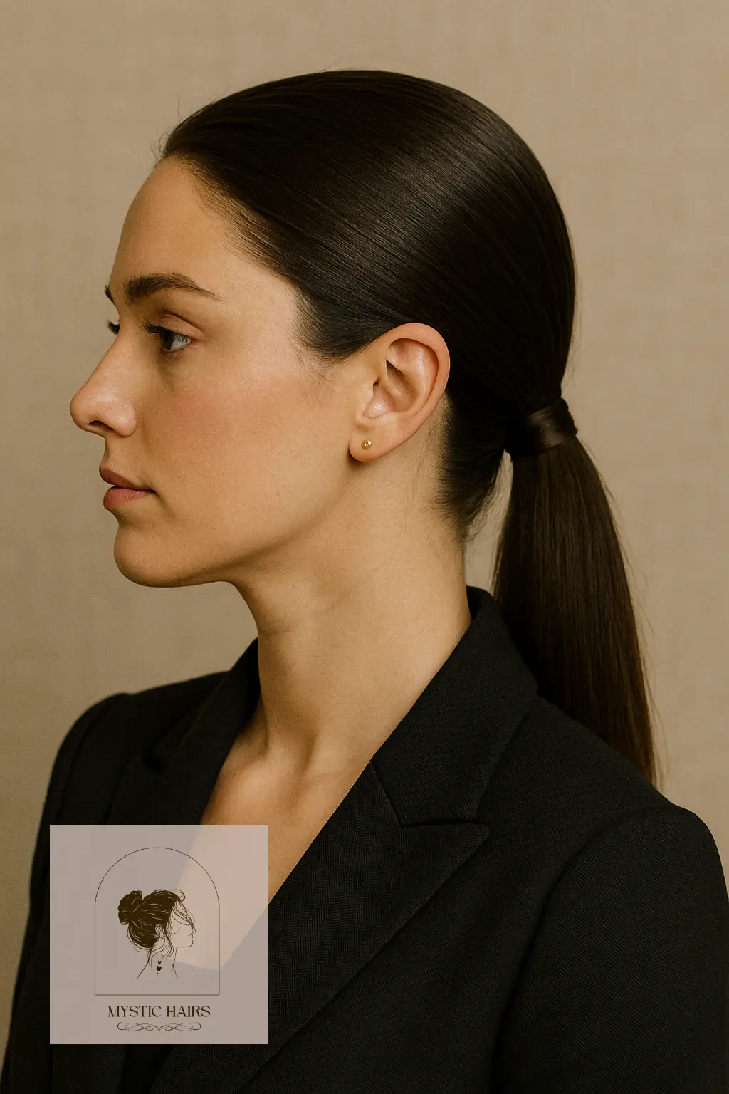 Low Ponytail with Sleek Finish