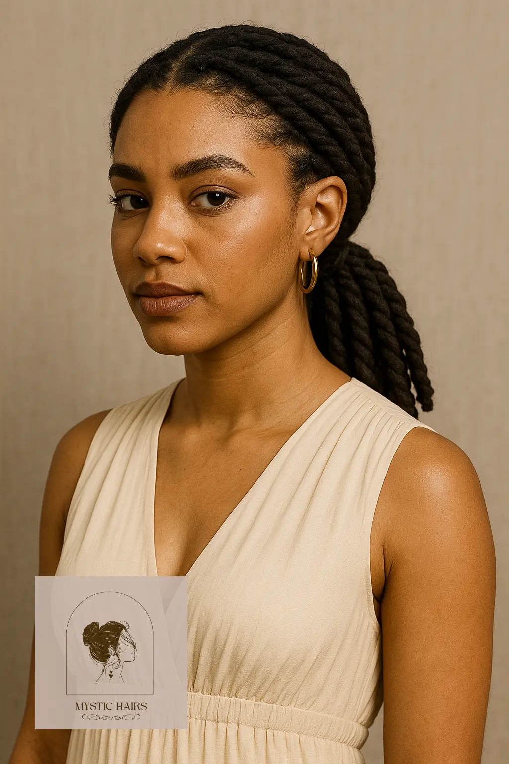 Low Twisted Ponytail