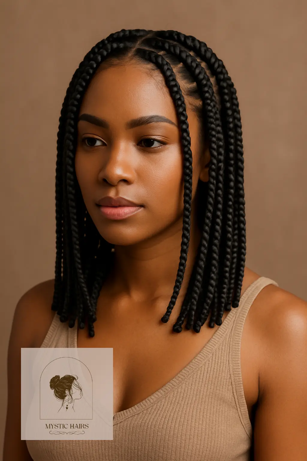 Medium Box Braids
