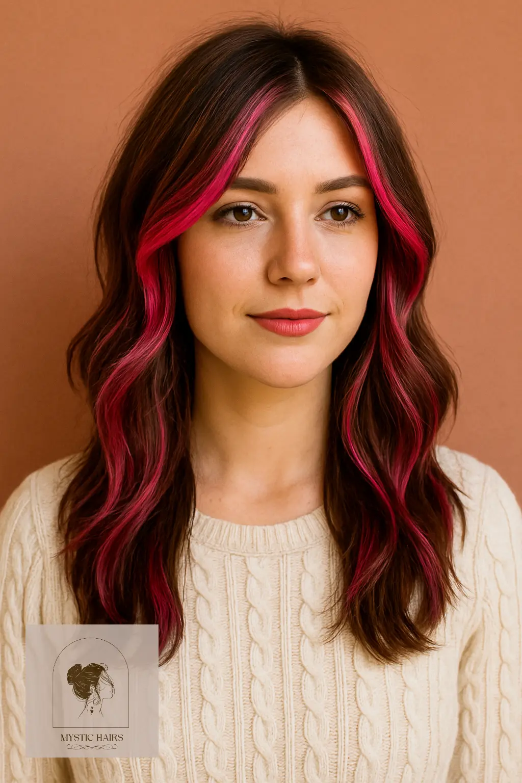 Medium Layers with Magenta Ribbons