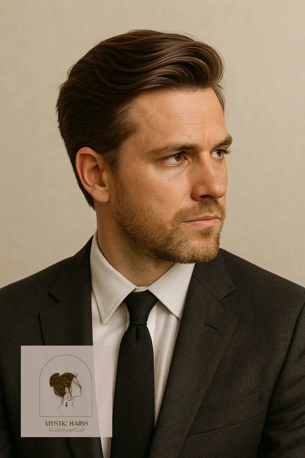 Medium Length Combover with Volume