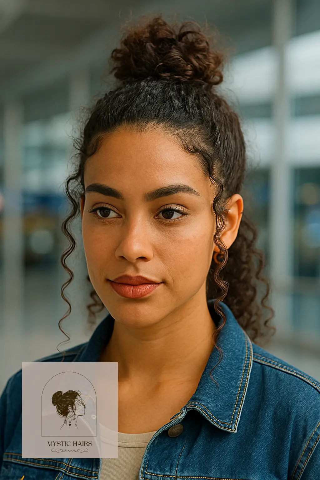 Messy Bun With Side Tendrils
