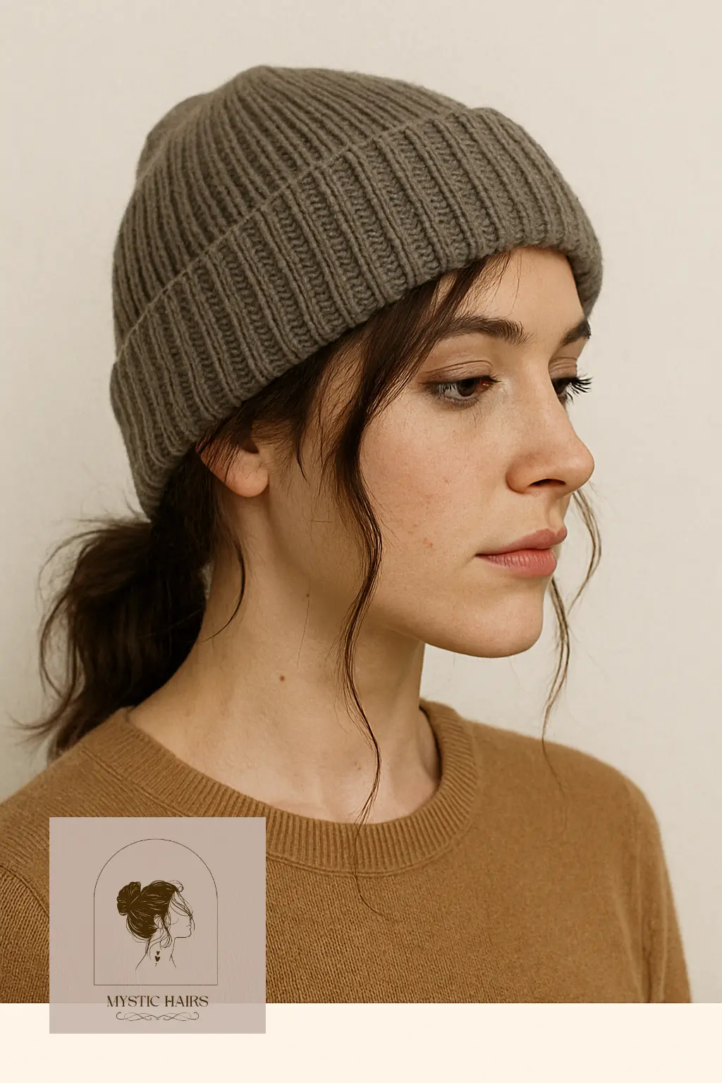 Messy Low Ponytail with Tendrils