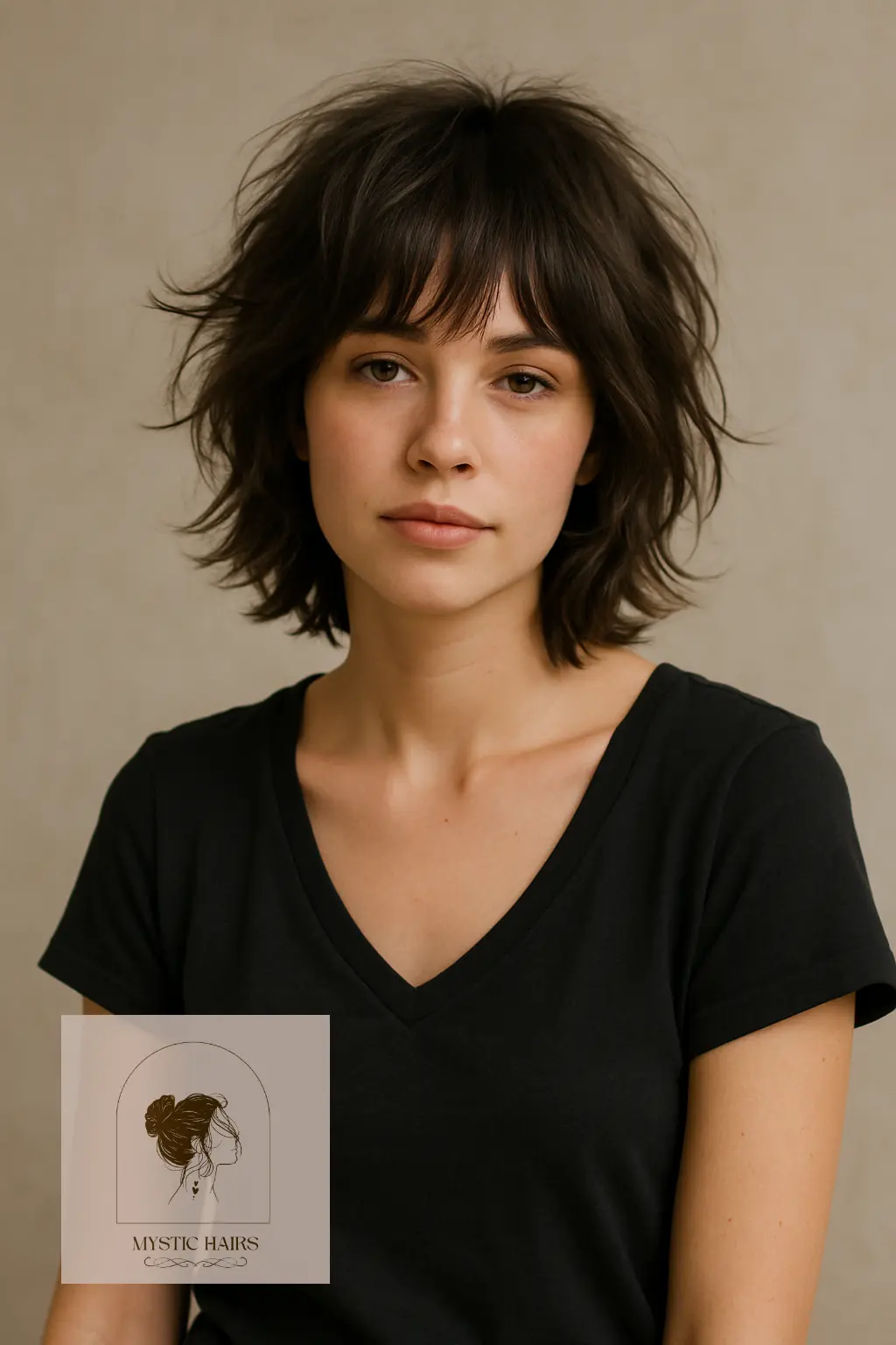 Messy Shag with Soft Fringe