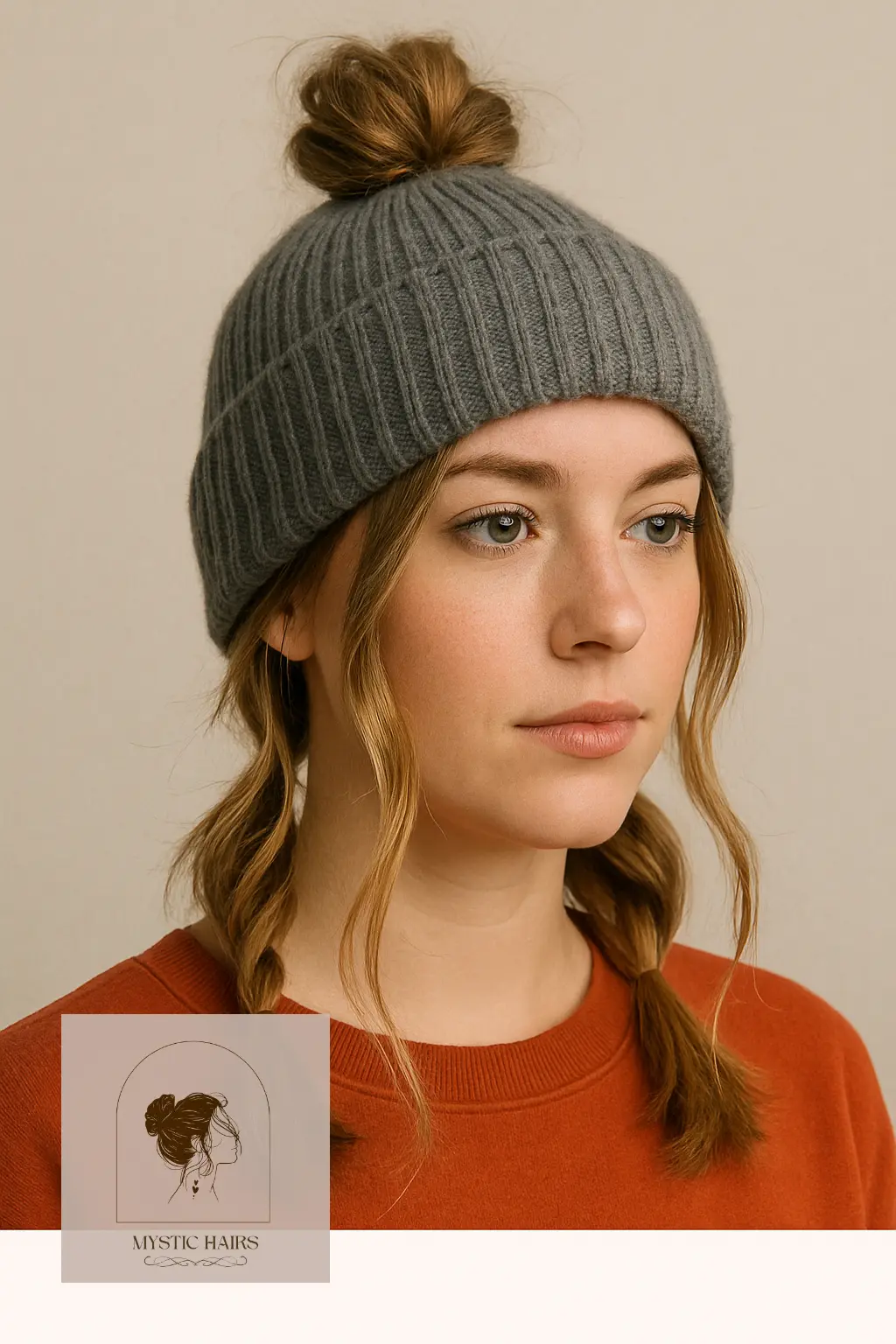 Messy Top Knot with Face-Framing Strands