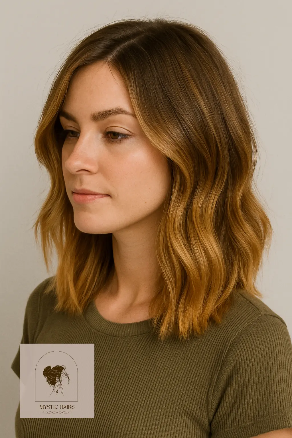 Mid-Length Cut with Golden Ends