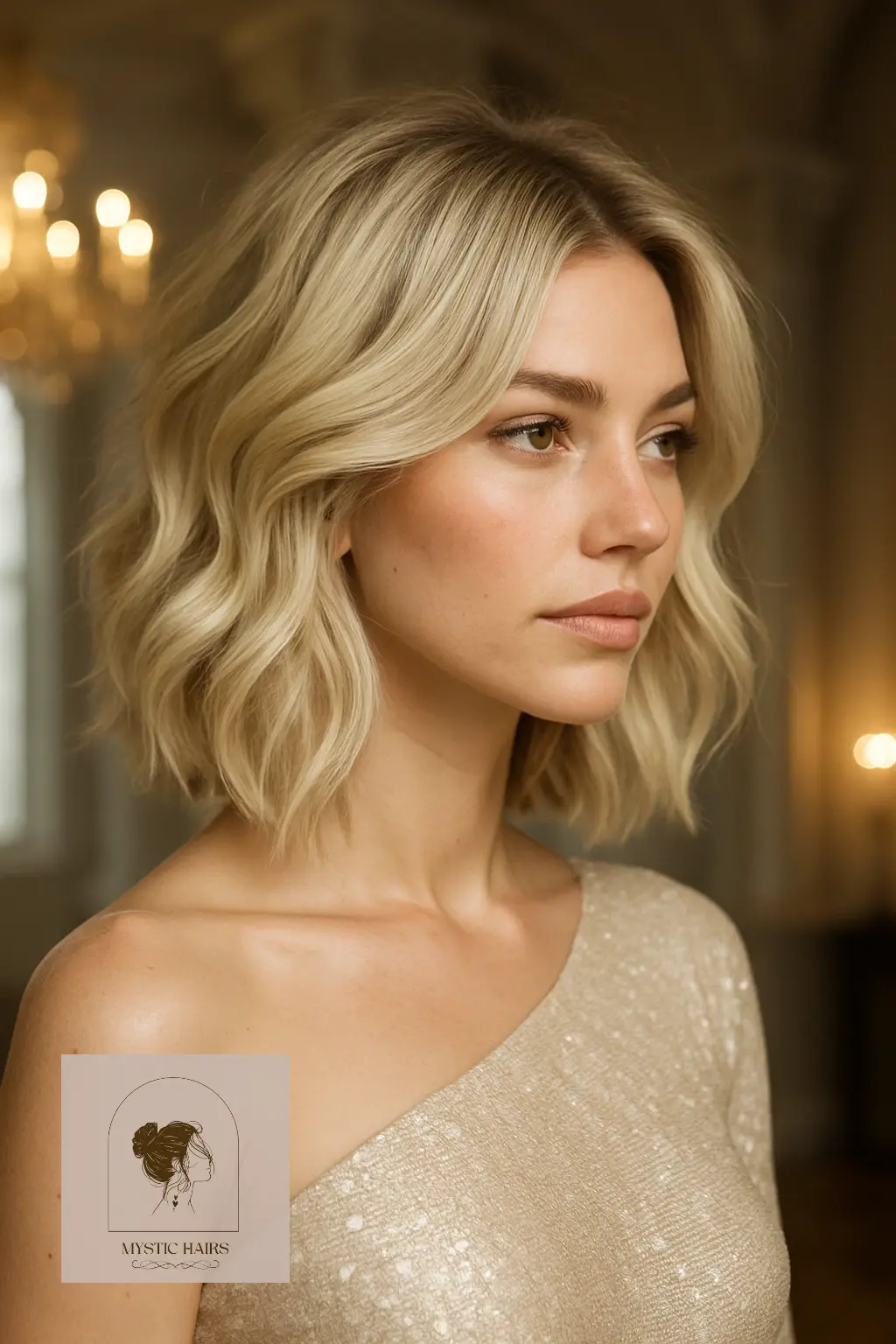 Milky Blonde with Sandy Contrast