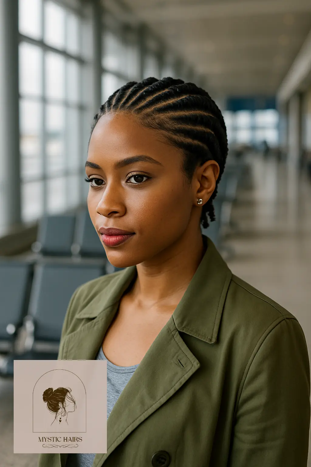 Mini Flat Twists with Side Part