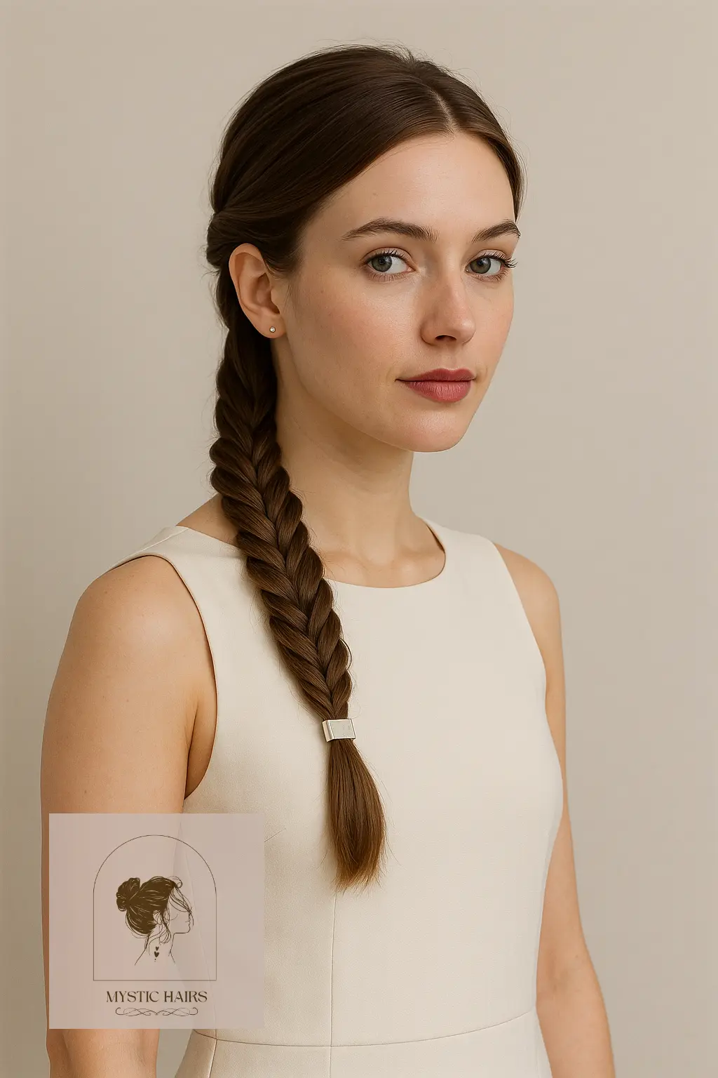 Minimalist Fishtail Clip-Back