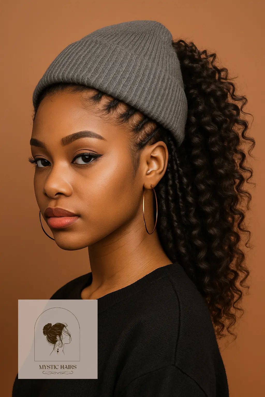 Mohawk Braids with Curly Ends