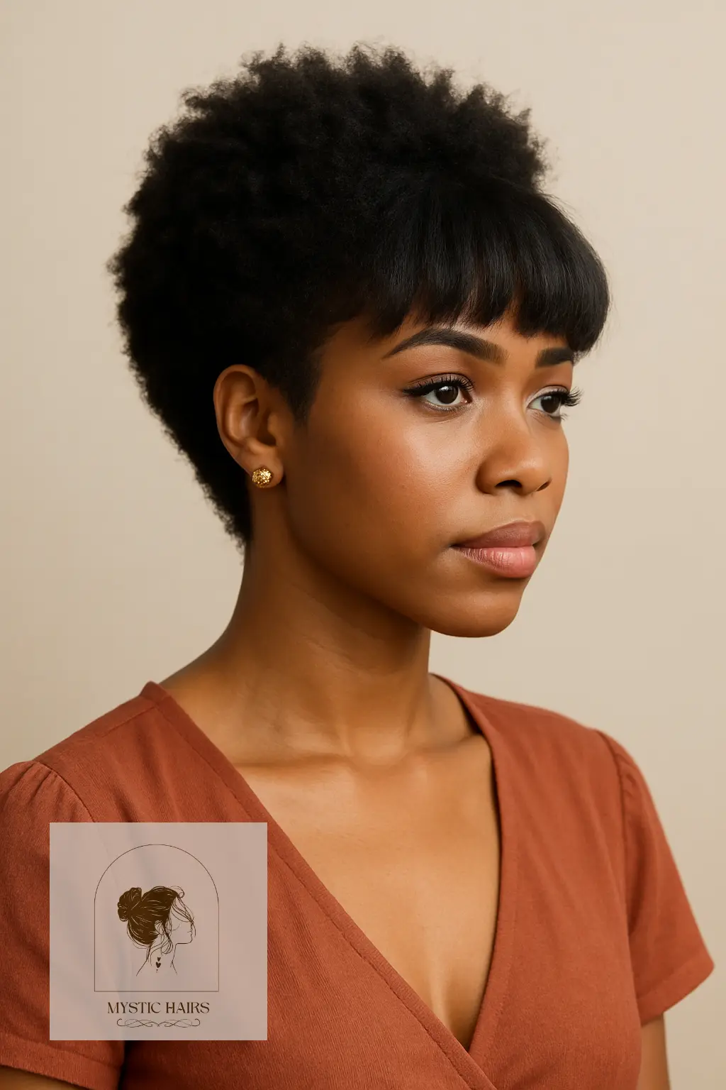 Natural Tapered Bob with Fringe